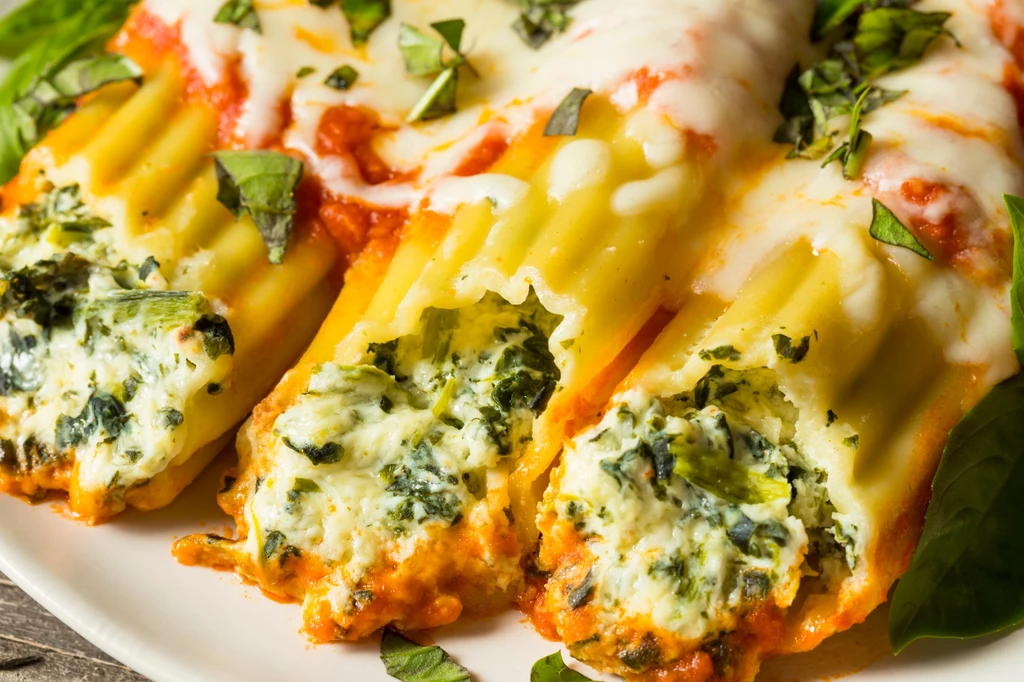 Cannelloni ze szpinakiem Cannelloni ze szpinakiem