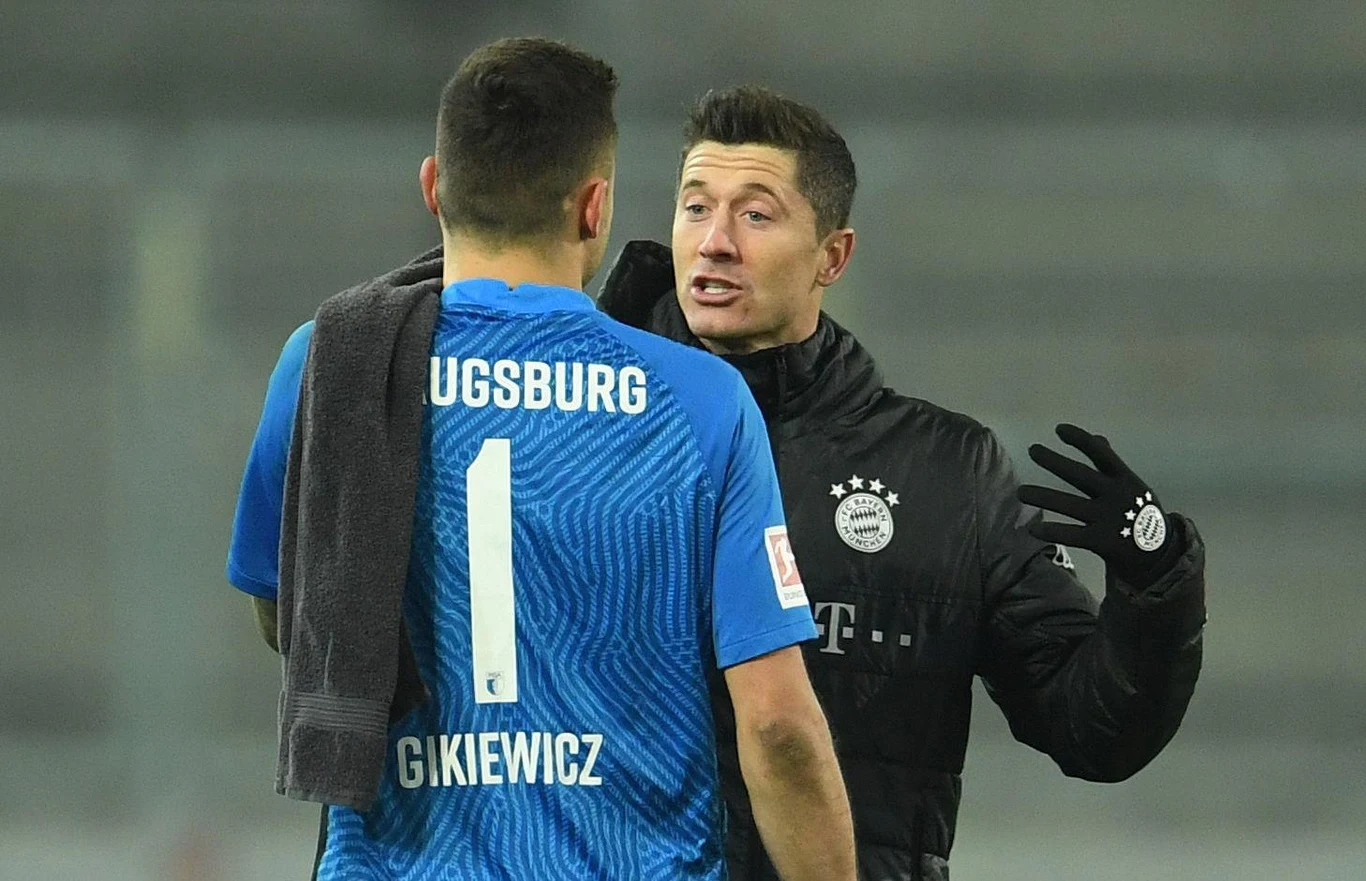 Rafał Gikiewicz i Robert Lewandowski