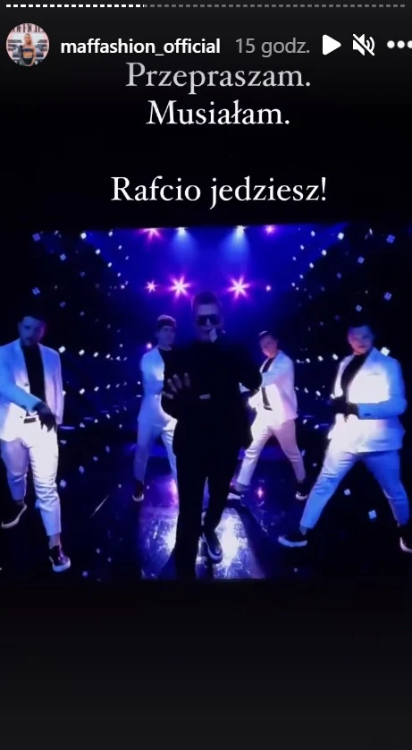 Maffashion relacjonowała występ Rafała Brzozowskiego na Eurowizji 2021 fot. https://www.instagram.com/maffashion_official/