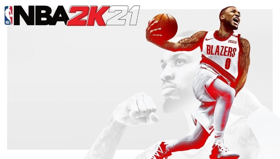 Zdjęcie z bohaterem gry NBA 2K21.