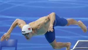 Jan Kozakiewicz, członek stafety 4x100 m stylem zmiennym