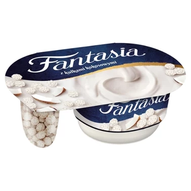 Fantasia Jogurt kremowy ze zbożowymi kulkami kokosowymi 98 g - 0
