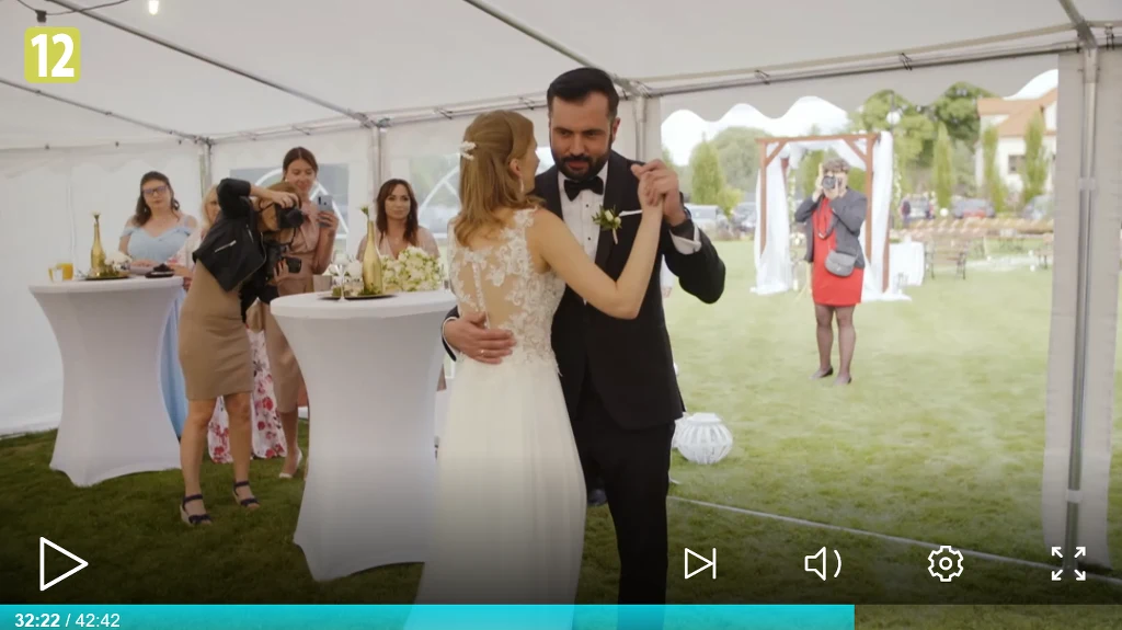 Iga i Karol w dniu ślubu