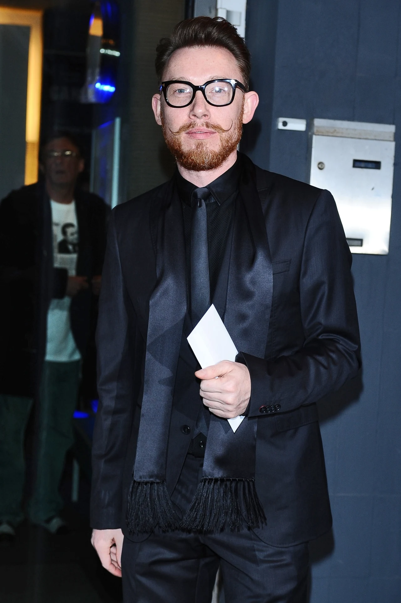 Rafał Mohr na premierze spektaklu "Matki i synowie"