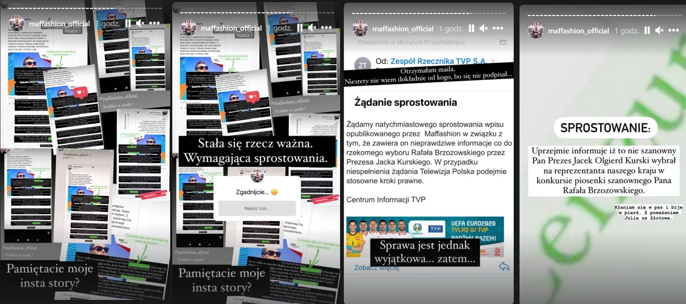 Maffashion prostuje swoje słowa (www.instagram.com/maffashion_official/) Maffashion prostuje swoje słowa (www.instagram.com/maffashion_official/)