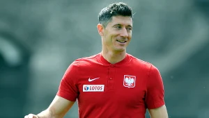 Robert Lewandowski na zgrupowaniu reprezentacji Polski