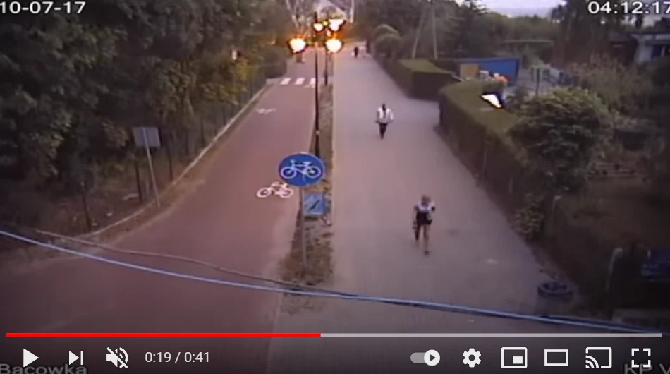 Iwona na nagraniu z monitoringu