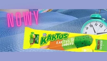 Lody Kaktus z posypką strzelającą. 