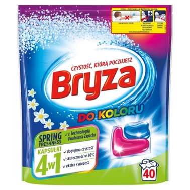 Bryza Spring Freshness 4w1 Kapsułki do prania do koloru 800 g (40 prań) - 2