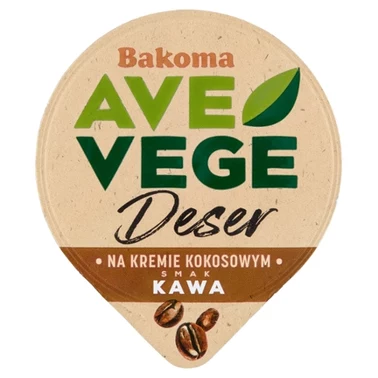 Bakoma Ave Vege Deser na kremie kokosowym smak kawa 150 g  - 1