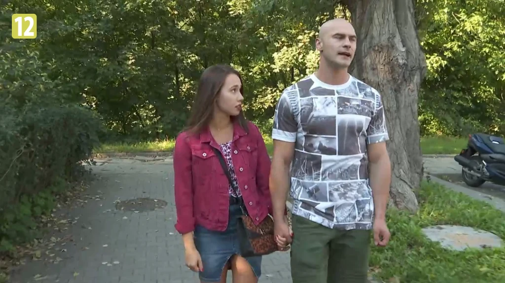 Marcelina Ziętek na planie "19+" Marcelina Ziętek na planie "19+"