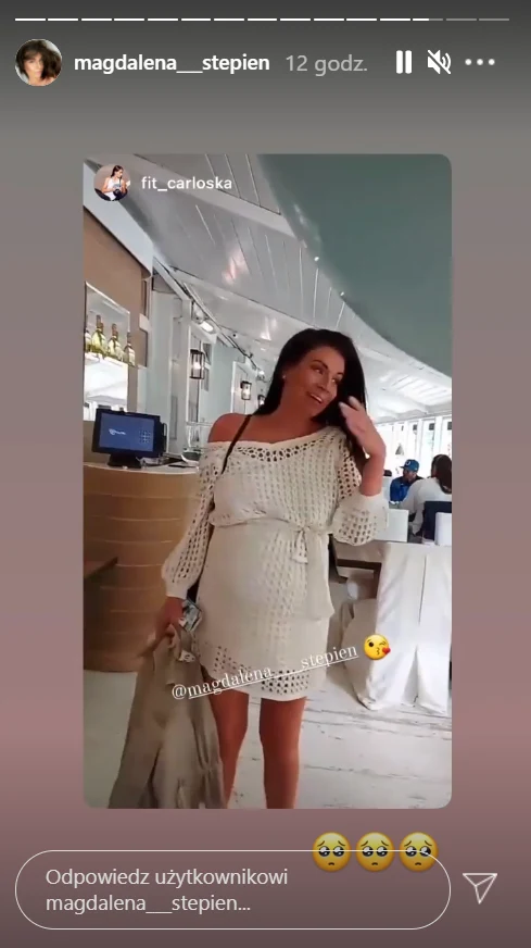 Magdalena Stępień w przykrótkiej sukience na swoim baby shower, https://www.instagram.com/magdalena___stepien/