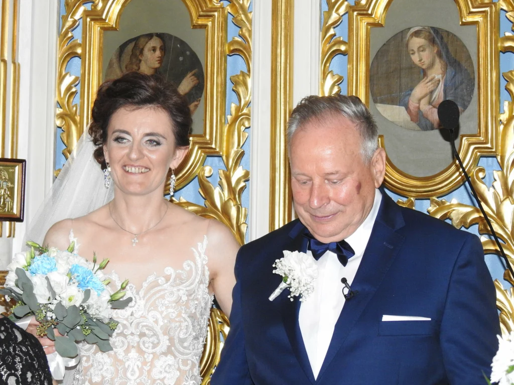 Marta i Mikołaj w dniu ślubu