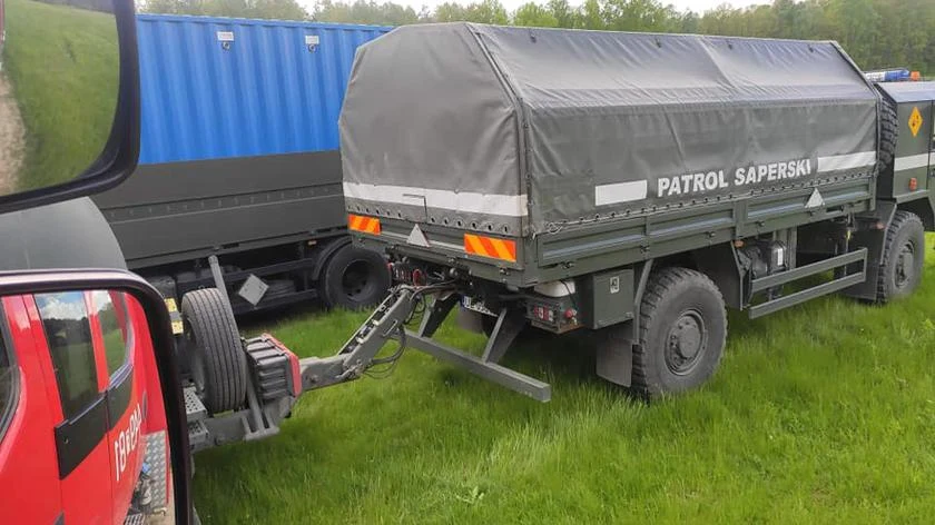 Materiały zabezpieczyli saperzy z 8 Flotylli Obrony Wybrzeża Materiały zabezpieczyli saperzy z 8 Flotylli Obrony Wybrzeża