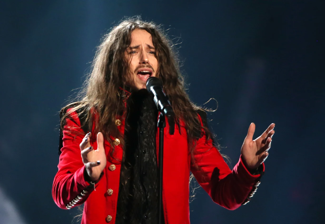 Michał Szpak podczas Eurowizji 2016 Michał Szpak podczas Eurowizji 2016