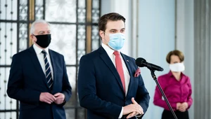 Jarosław Gowin, Michał Wypij i Jadwiga Emilewicz w Sejmie. 