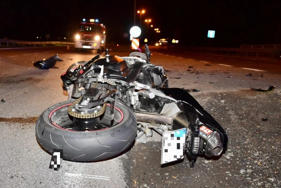 Motocyklistki nie udało się uratować