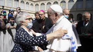 Lidia Maksymowicz i papież Franciszek