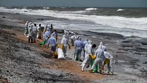 Sri Lanka na skraju katastrofy ekologicznej. Plastik z płonącego statku zalewa brzeg morza