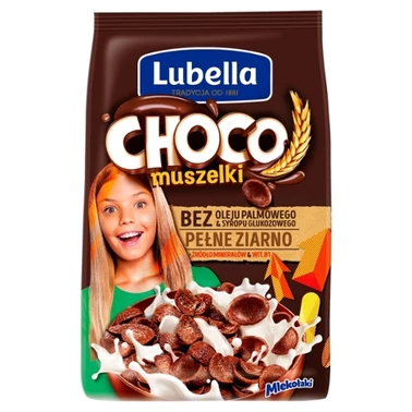 Lubella Mlekołaki Choco muszelki Zbożowe muszelki o smaku czekoladowym 250 g - 0