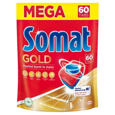 Somat Gold Tabletki do mycia naczyń w zmywarkach 1056 g (60 sztuk) - 2