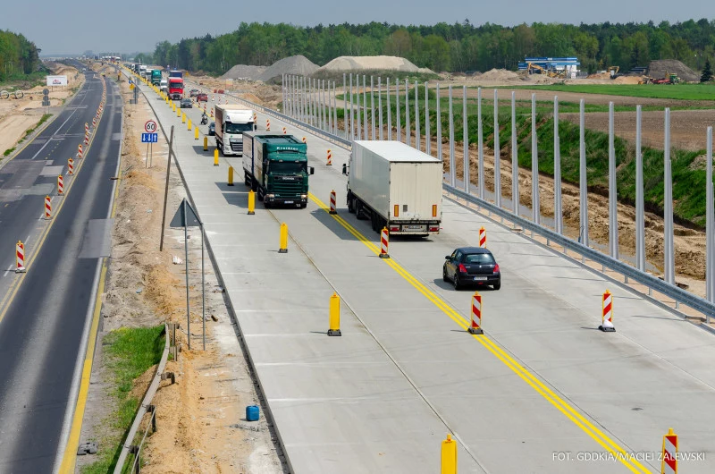 Budowa A1 pod Łodzią