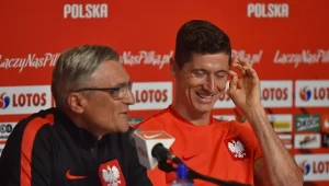 Adam Nawałka i Robert Lewandowski podczas Euro 2016