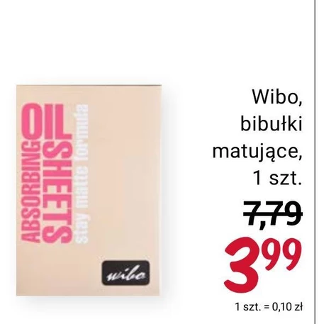 Bibułki matujące Wibo