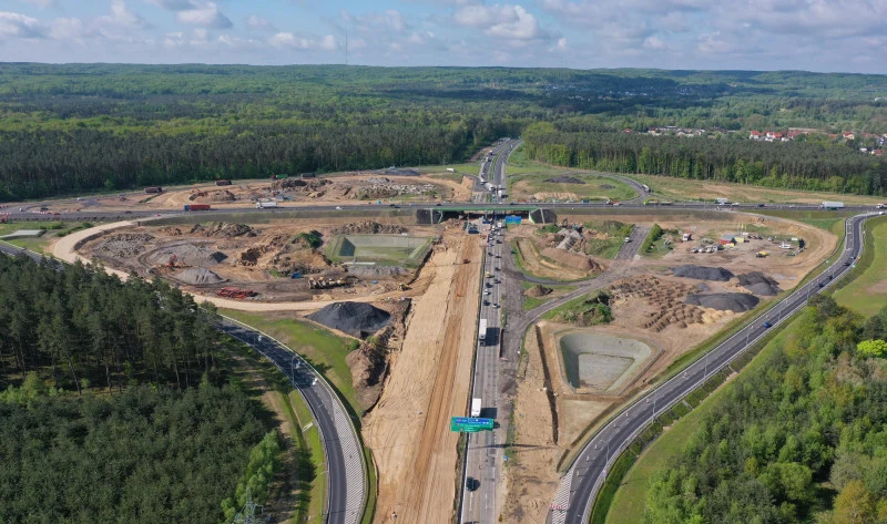 Przebudowywany węzeł