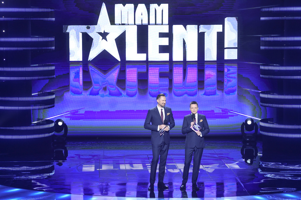 Marcin Prokop i Szymon Hołownia w programie "Mam talent!"