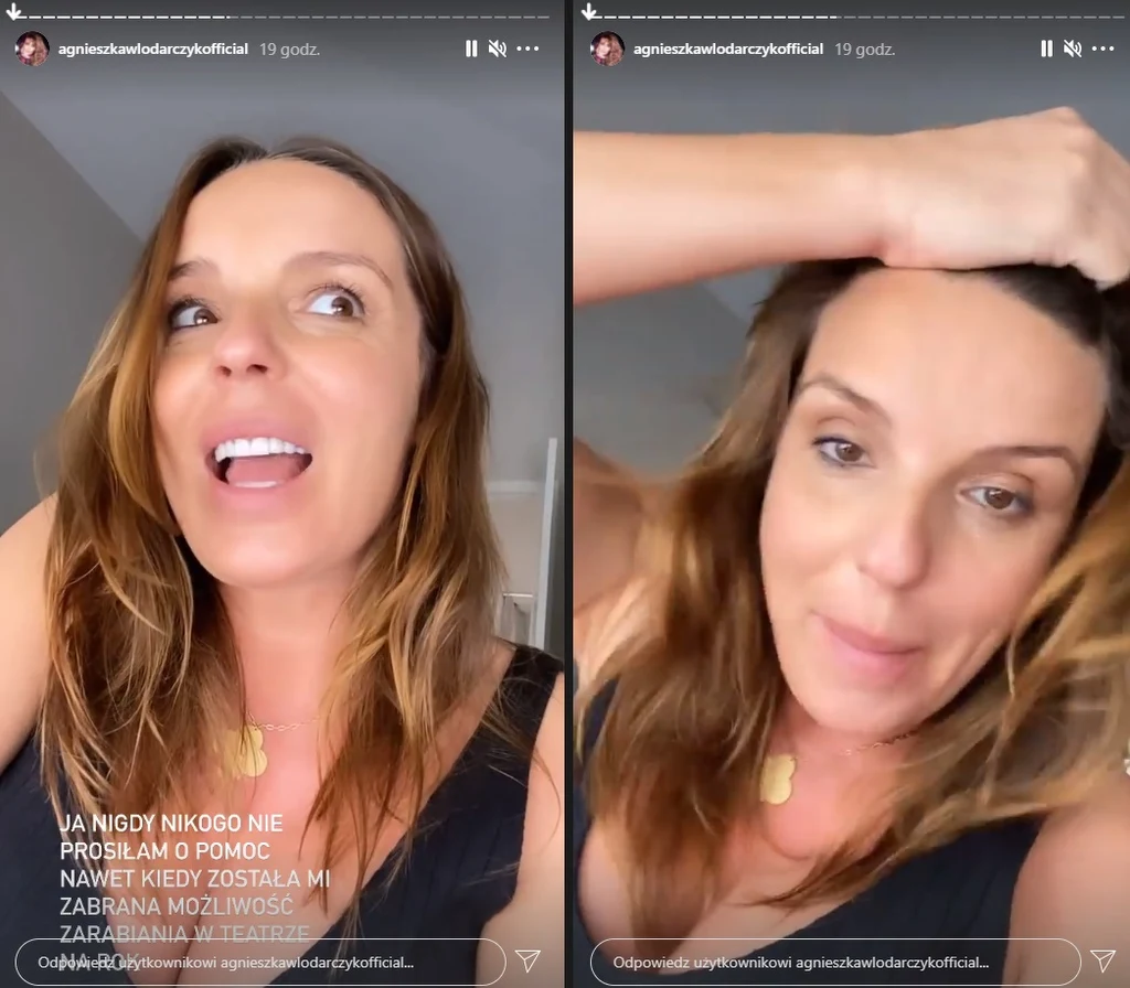 Agnieszka nie kryla oburzenia! /instagram.com/stories/agnieszkawlodarczykofficial/ Agnieszka nie kryla oburzenia! /instagram.com/stories/agnieszkawlodarczykofficial/