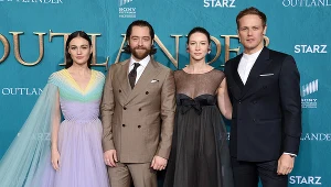 Sophie Skelton, Richard Rankin, Caitriona Balfe, Sam Heughan