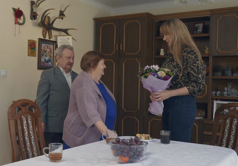 Irena i Jan Prendota oraz Anna Guzik, prowadząca program Irena i Jan Prendota oraz Anna Guzik, prowadząca program