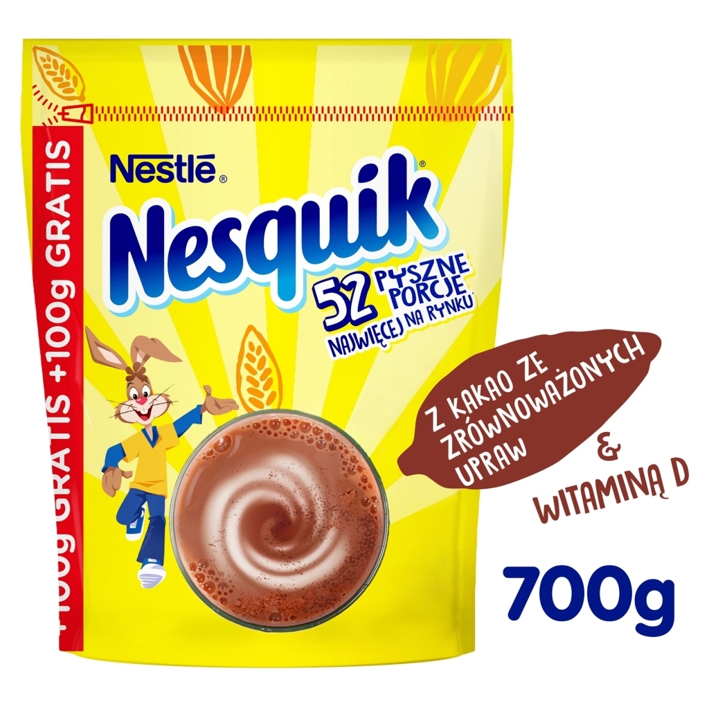 Nesquik Rozpuszczalny napój kakaowy z dodatkiem witamin 700 g - 2