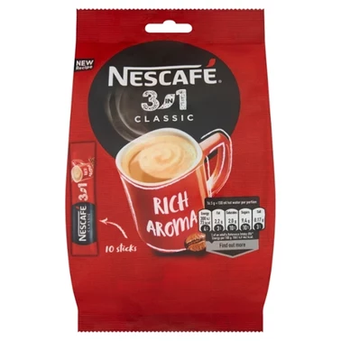 Nescafé 3in1 Classic Rozpuszczalny napój kawowy 165 g (10 x 16,5 g) - 3