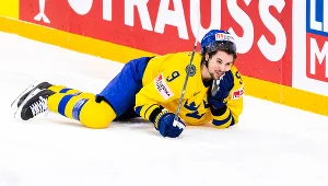 Szwecja w meczu z Rosją na mistrzostwach świata w 2021 roku