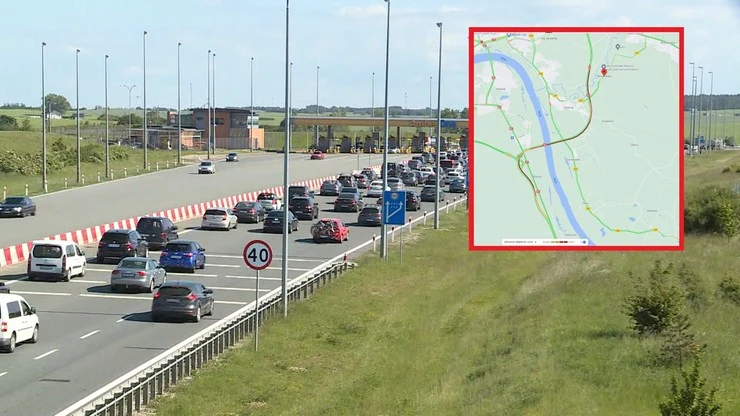 Korki na drogach; zdj. ilustracyjne; źródło: Polsat News/Google Maps Korki na drogach; zdj. ilustracyjne; źródło: Polsat News/Google Maps