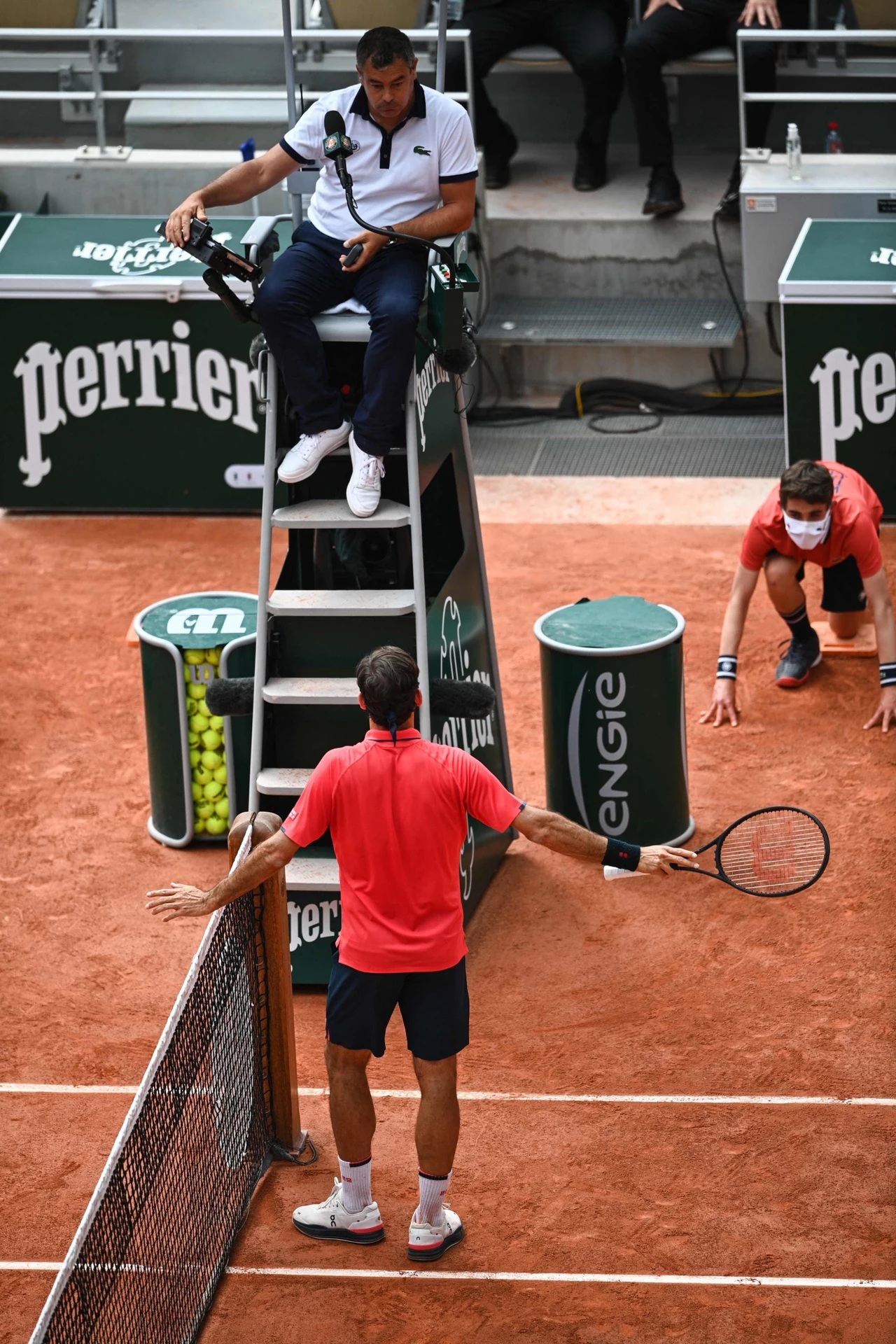 Roger Federer kłócił się z arbitrem