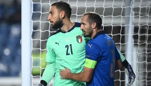 Giorgio Chiellini (z prawej) i Gianluigi Donnarumma