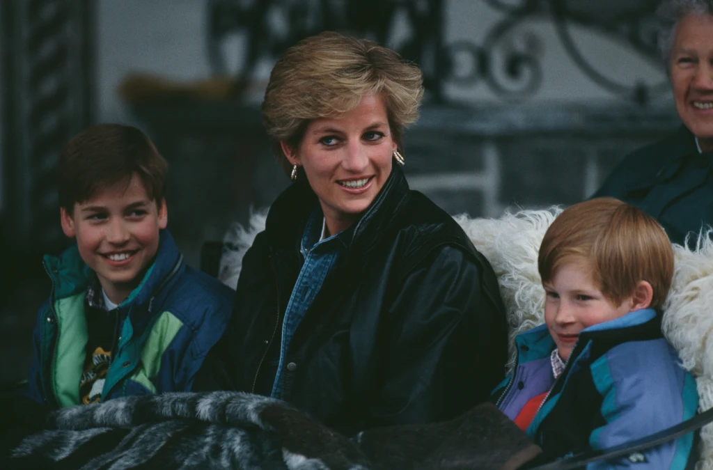 Księżna Diana z synami Księżna Diana z synami
