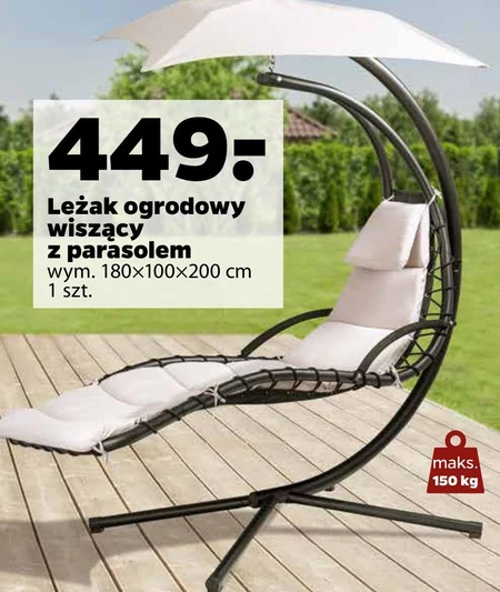 Leżak ogrodowy