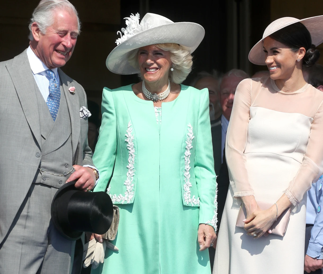 Książę Karol z żoną i Meghan Markle