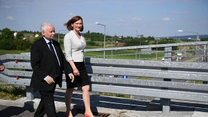 Jarosław Kaczyński i Ewa Leniart w Rzeszowie