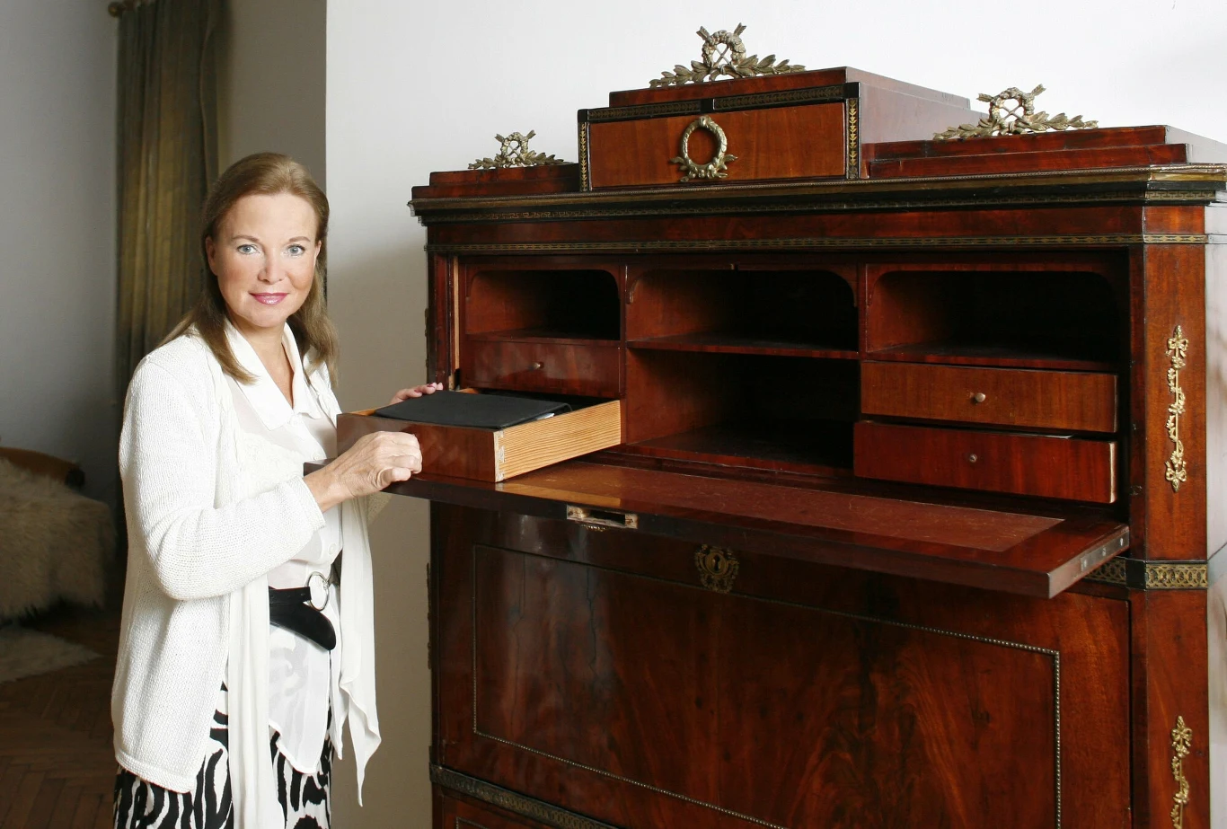 Laura Łącz w swoim domu Laura Łącz w swoim domu