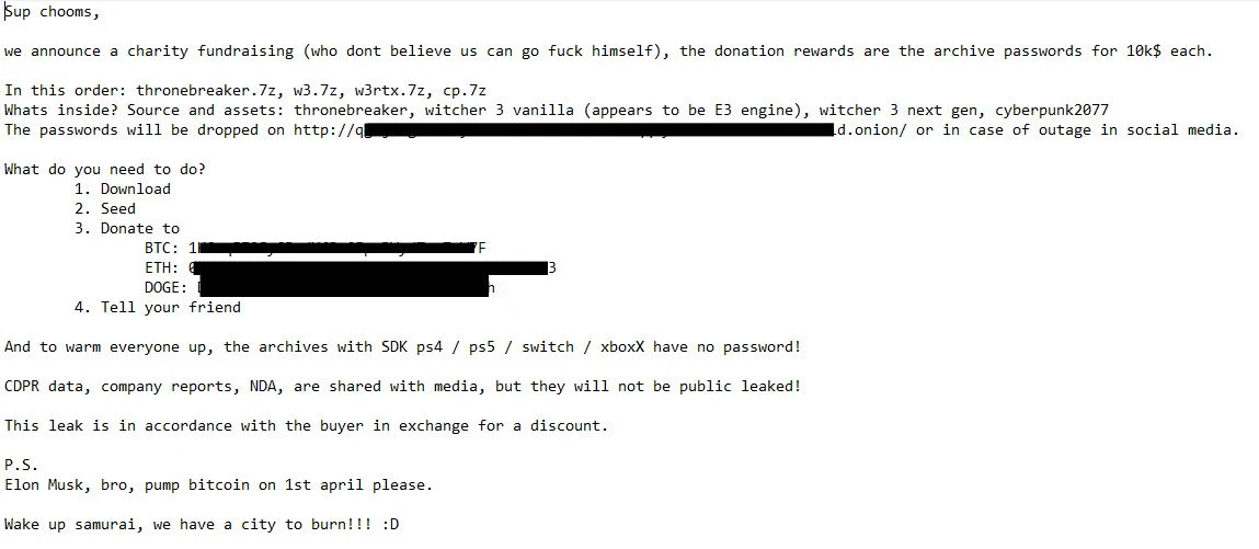 Treść wiadomości, która pojawiła się na stronie Payload.bin Treść wiadomości, która pojawiła się na stronie Payload.bin