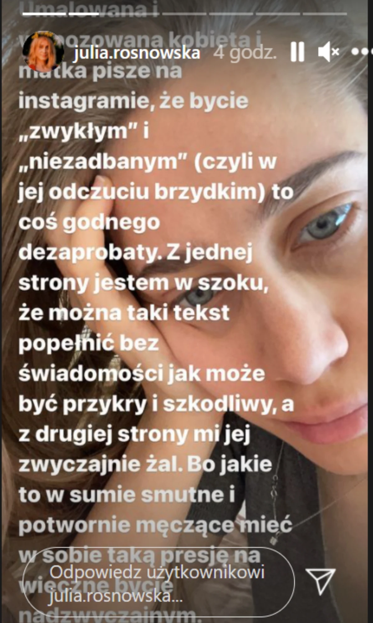 Instagram Julii Rosnowskiej, fot. https://www.instagram.com/zborowskazofia/ Instagram Julii Rosnowskiej, fot. https://www.instagram.com/zborowskazofia/