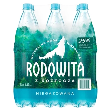 Rodowita z Roztocza Naturalna woda mineralna niegazowana 6 x 1,5 l - 0