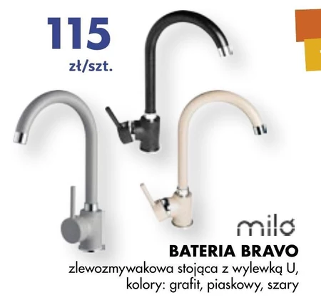 Bateria zlewozmywakowa MIlo