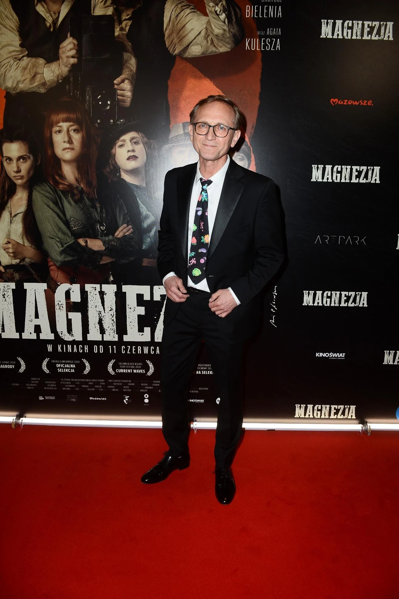 Andrzej Chyra na czerwonym dywanie. 