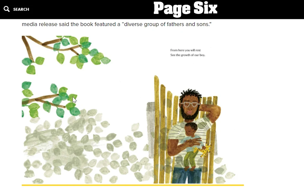 Ilustracja z książki "The bench", autorstwa księżnej Meghan